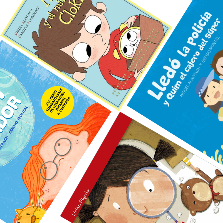 Portadas de libros infantiles ilustrados coloridos.