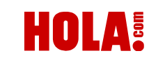 Logo de HOLA.com en letras rojas